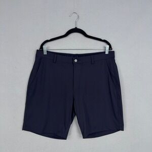Infinity Performance Shorts Mens 36 Navy Blue LinearFlex Athletic Golf Gorpcore